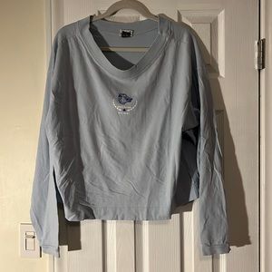 Key West Vintage Hog’s Breath Crop Sweatshirt light blue